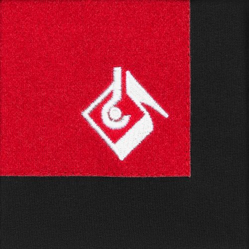 Основа Velkro L для крепления шевронов на липучке, красная