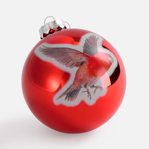 Елочный шар Finery Gloss, 8 см, глянцевый красный