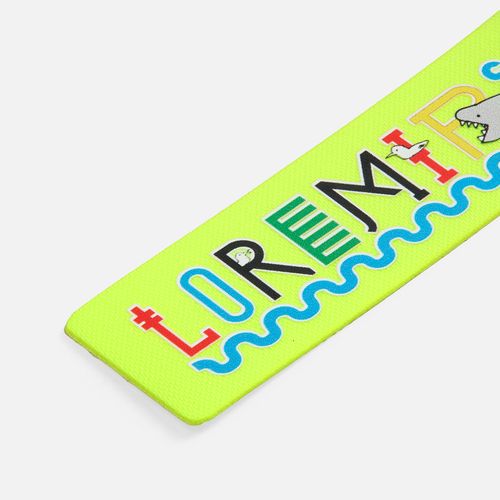 Наклейка тканевая Lunga, S, желтый неон