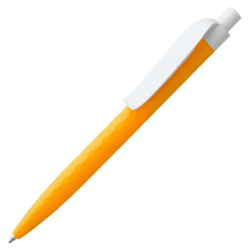 БРАК ТОВАРА! Ручка шариковая Prodir QS01 PMP-P, оранжевая с белым
