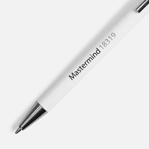 Ручка шариковая Mastermind, белая