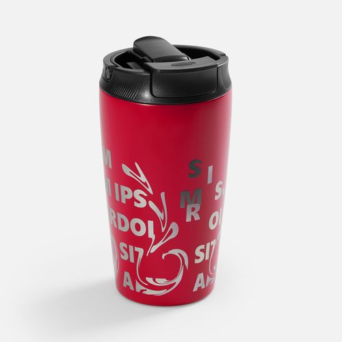 Термостакан с двумя поильниками Duetta, красный