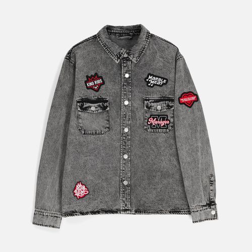 Куртка джинсовая O3, серая