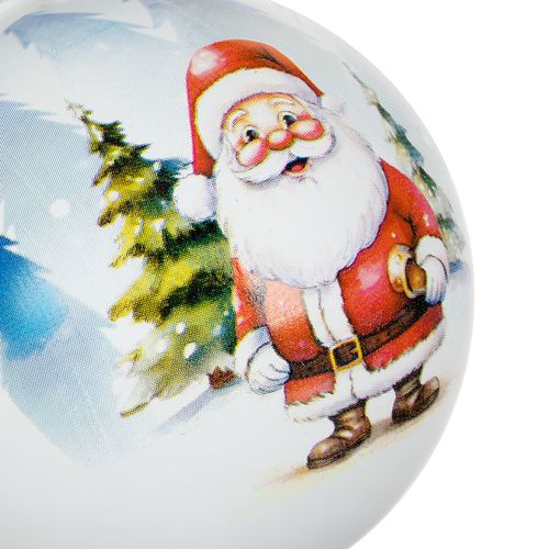 Елочный шар Finery Matt, 10 см, матовый белый