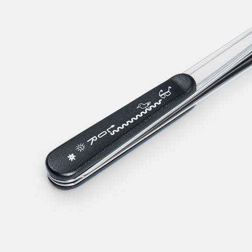 Набор походных столовых приборов Campsite, черный