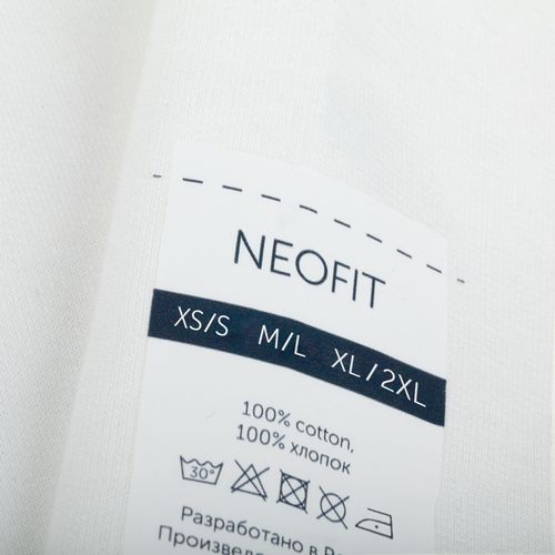 Футболка оверсайз унисекс с капюшоном Neofit, молочно-белая