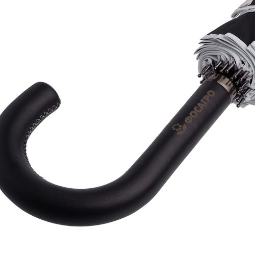 Зонт-трость Ella, черный с бронзовым