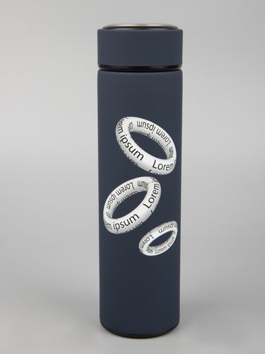 Термос с ситечком Percola, темно-синий