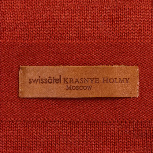 Лейбл кожаный Pasek, горчичный