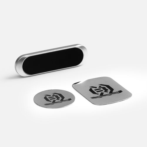 Магнитный держатель для смартфонов Inch, серебристый