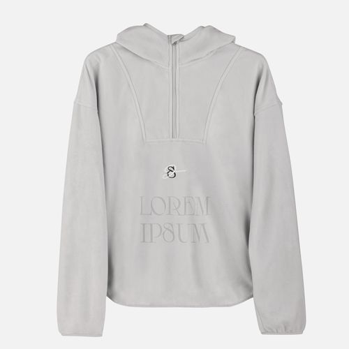 Анорак флисовый унисекс Fliska, светло-серый