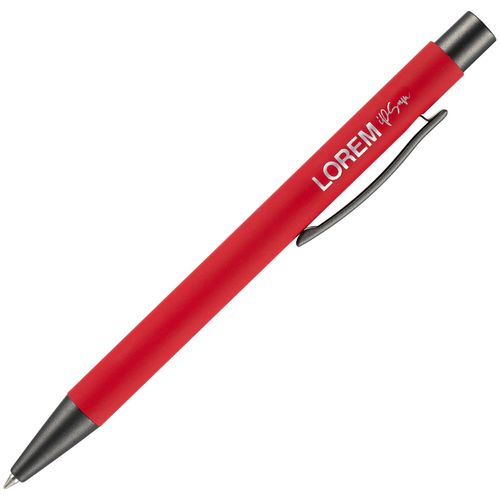 Ручка шариковая Atento Soft Touch, красная