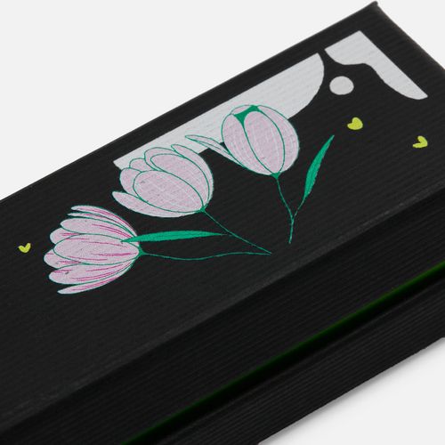 Ручка шариковая Eyeshot Soft Touch в футляре, темно-синяя