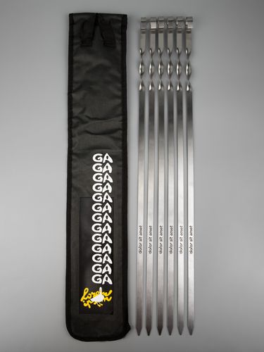 Набор шампуров в чехле Long Bower, черный