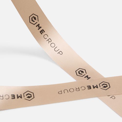 Лента сатиновая Satin 20 XXL, светло-бежевая, 250 см