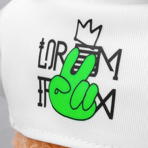 Мягкая игрушка «Мишка Cuddleton» в белом худи