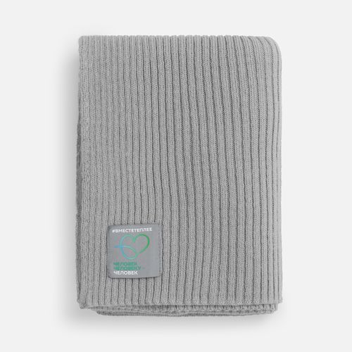 Лейбл тканевый Epsilon, L, серый