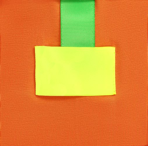 Лейбл тканевый Epsilon, M, желтый неон