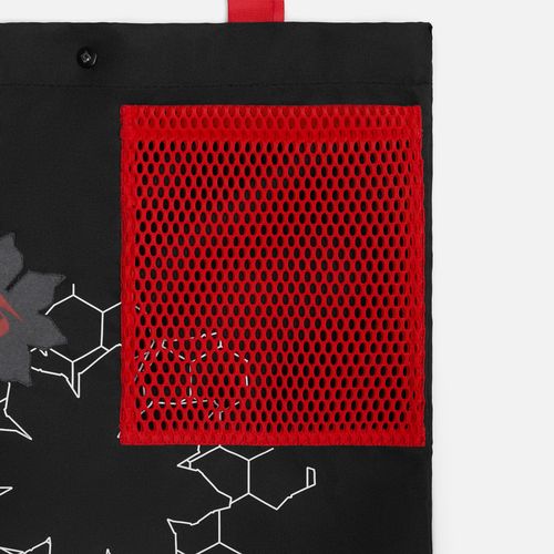 Шопер B3, черный с красными ручками