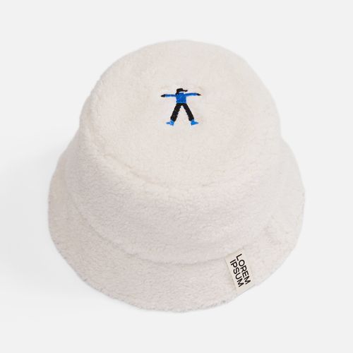 Панама Oblako, утепленная, молочно-белая