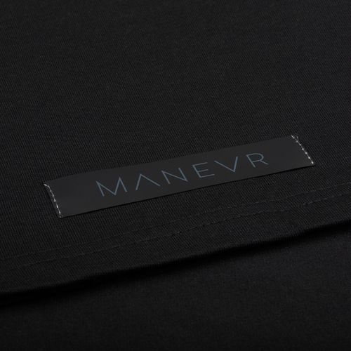 Футболка оверсайз с двойным рукавом Kosmos, черная