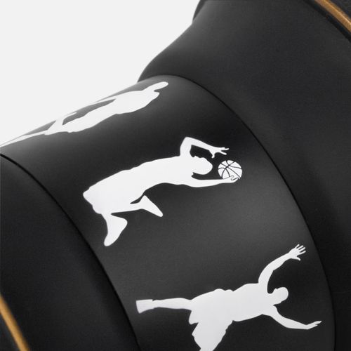 Складная бутылка для воды Basketball Flex, черная