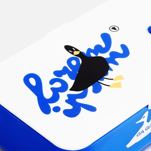 Ланчбокс Lunch Hour, белый с синим