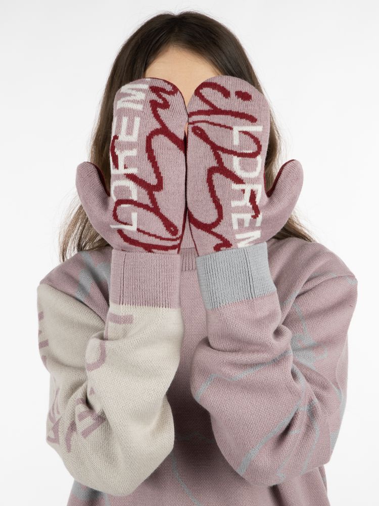 Варежки на заказ Mani, полушерсть