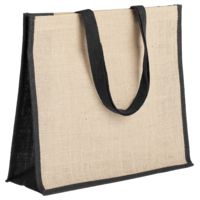 Холщовая сумка для покупок Bagari с отделкой
