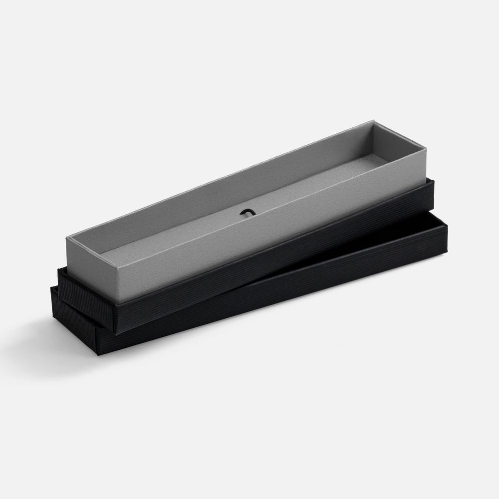 Футляр Nastro для 1 ручки, черный с серым