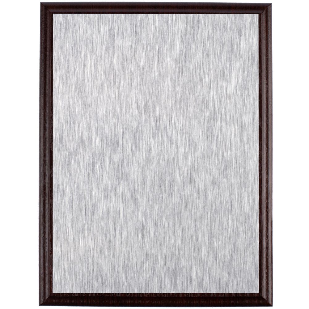 Плакетка Plaque, большая, вишня с серебристой пластиной