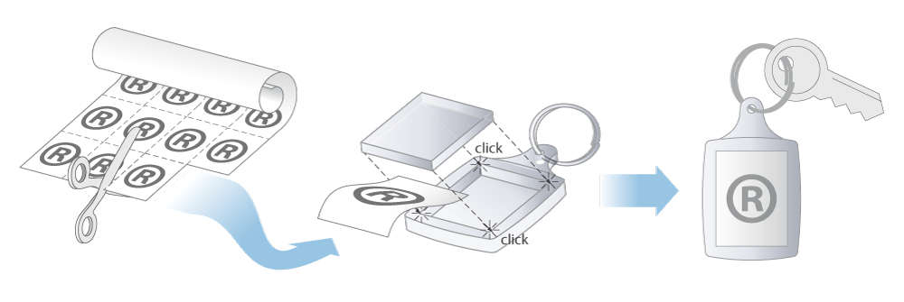 Брелок Derby, прозрачный