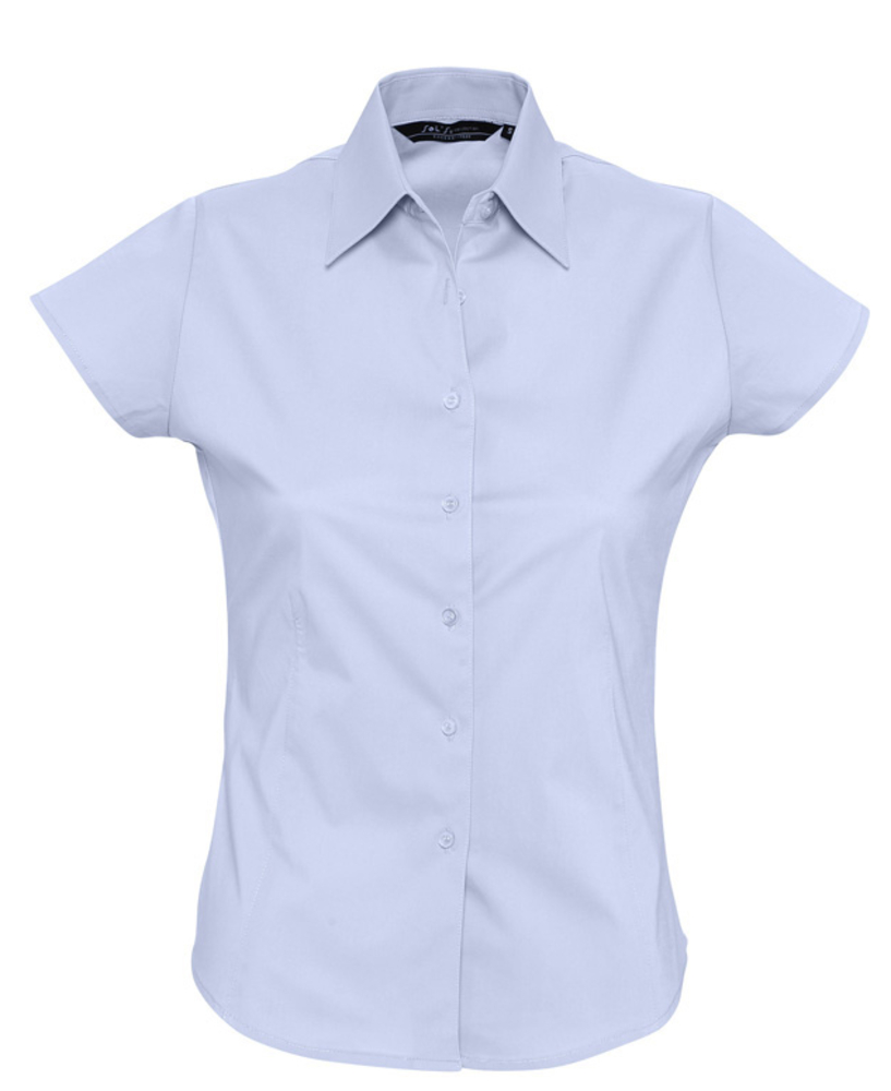 Рубашка женская с коротким рукавом Elite, белая - dk-printru