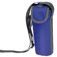 Сумка-холодильник, синяя, на 1 бутылку 0,5