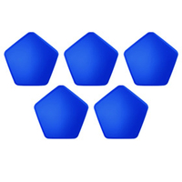 Комплект накладок для фанатского футбольного шлема, синий