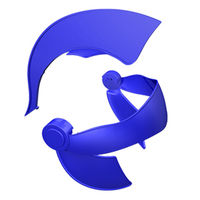 Аксессуар «Рыцарь» для фанатского шлема, синий