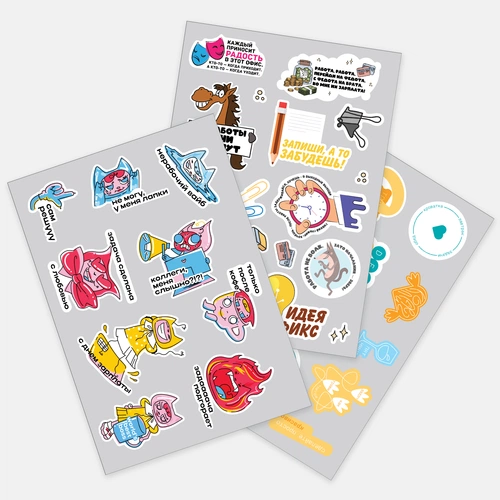 Наклейки ПВХ Sticker Pack на заказ, S