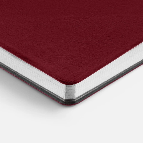 Ежедневник Nebraska Flex, недатированный, бордовый с серебристым