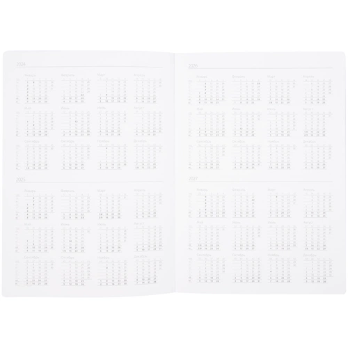 Ежедневник Nebraska Flex, недатированный, бордовый с серебристым