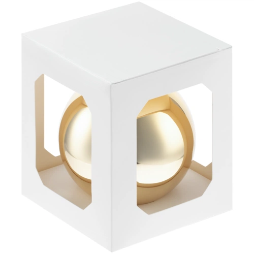 Елочный шар Finery Gloss, 10 см, глянцевый золотистый