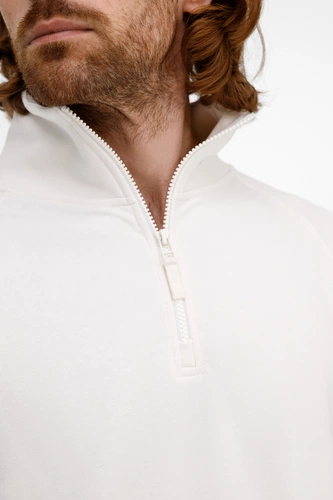 Толстовка унисекс S3, молочно-белая