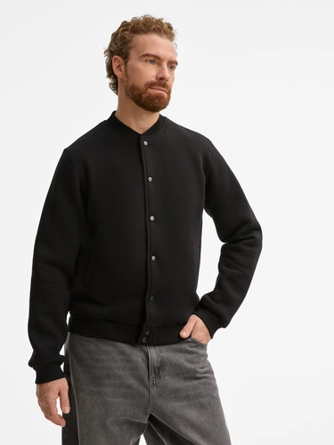 Бомбер унисекс AtmosWear, черный