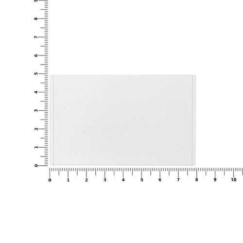 Лейбл из ПВХ Dzeta, ХL, белый