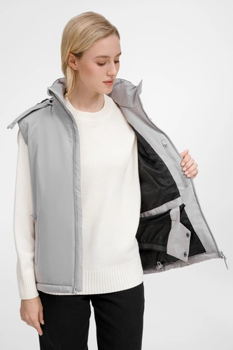 Жилет унисекс Sfera, светло-серый