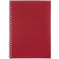 Блокнот Salvador в клетку, красный