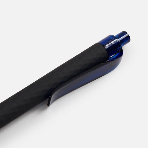 Ручка шариковая Prodir QS01 PRT-T Soft Touch, черная с синим
