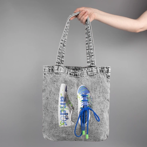 Шопер B7, серый с нанесением и кастомизацией