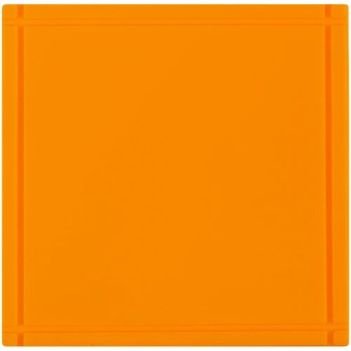 Лейбл из ПВХ Dzeta, L, оранжевый неон