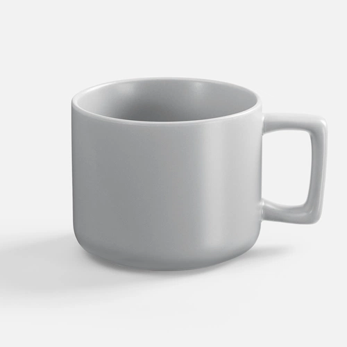 Чашка Jumbo в коробке матовая, светло-серая