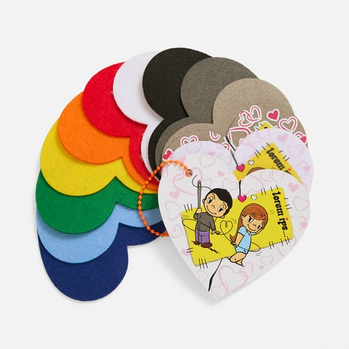 Раскладка образцов заготовок из фетра Felt